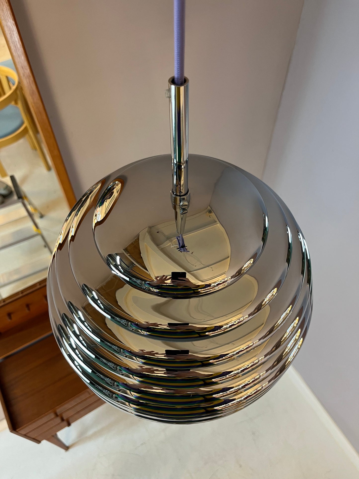 Vintage Hängelampe Saturno 30 cm von Kazuo Motozawa für STAFF