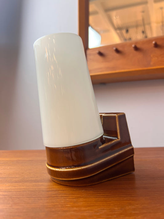 Wandlampe Modell 6080 braun von Sigvard Bernadotte für Ifö