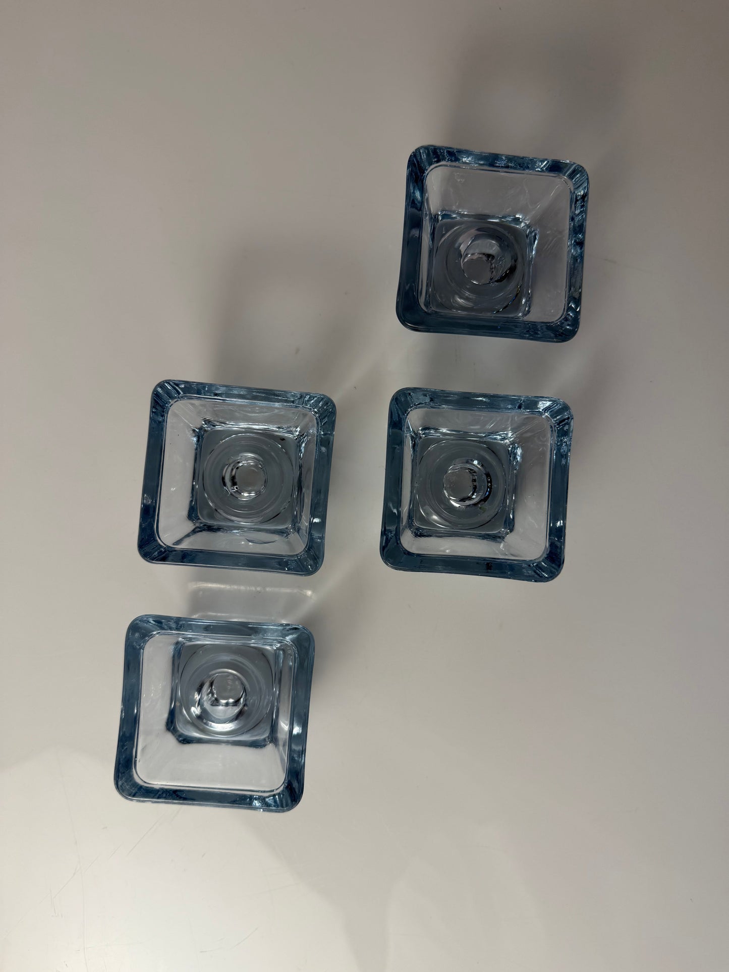 Set von 4 Vintage Kerzenständer Skjold von Per Lütken für Holmegaard