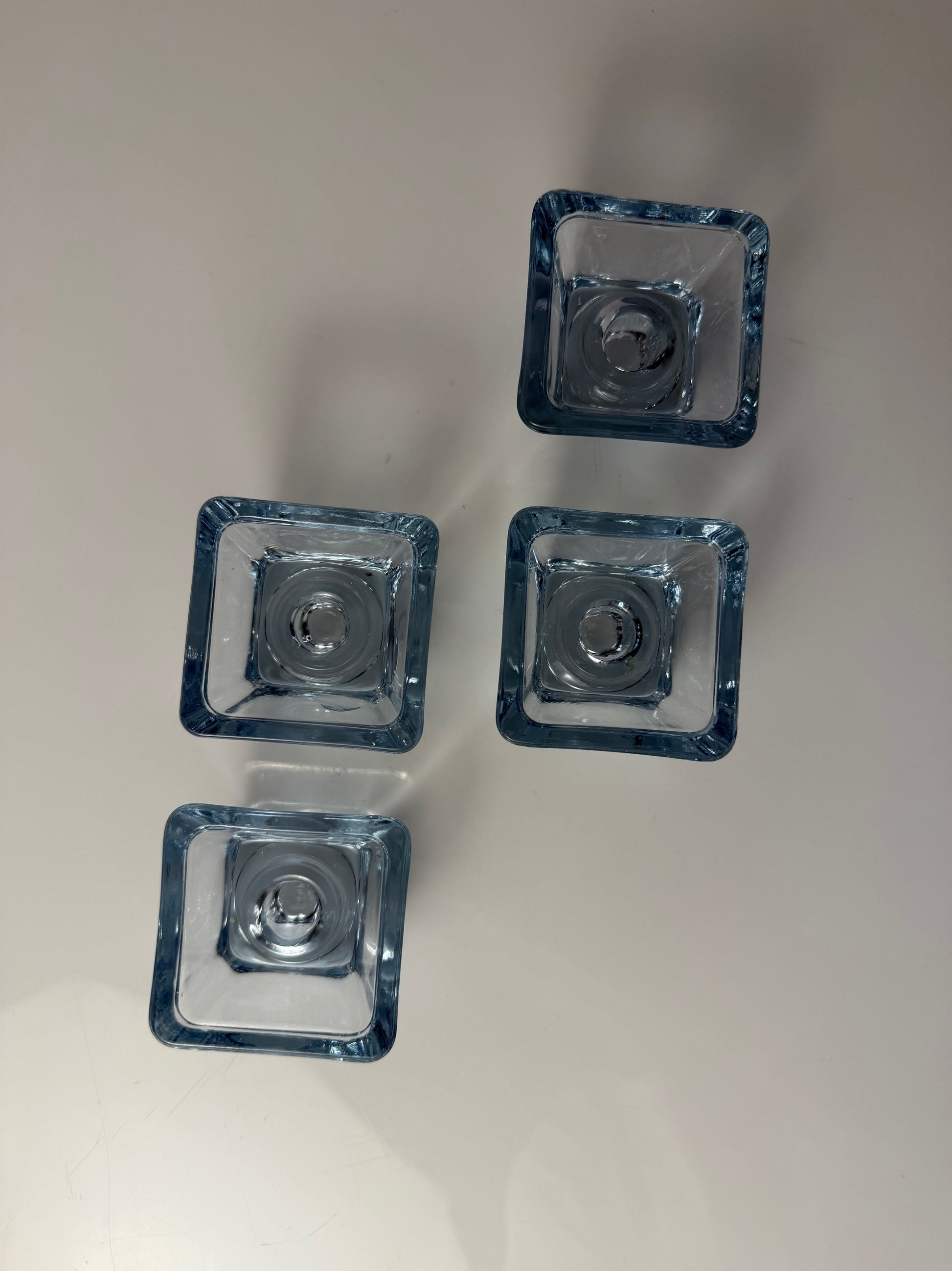 Set von 4 Vintage Kerzenständer Skjold von Per Lütken für Holmegaard