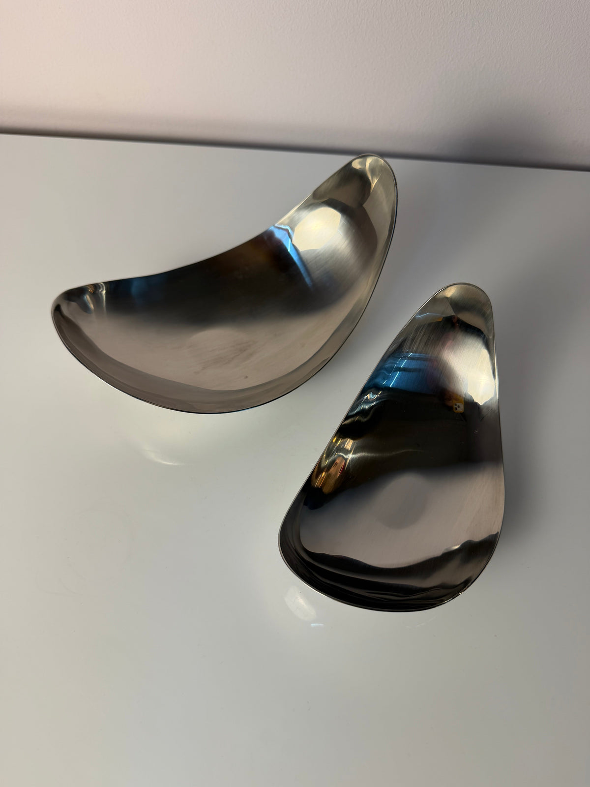 Set von 2 Servierschalen "Leaf" von Helle Damkjær für Georg Jensen