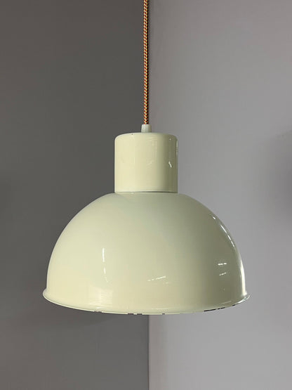 Vintage Hängelampe Bunker weiß von Jo Hammerborg für Fog und Mørup