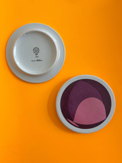 Vintage collector's plate butterfly by Ib Antoni for Bing &amp; Grøndahl set of 2