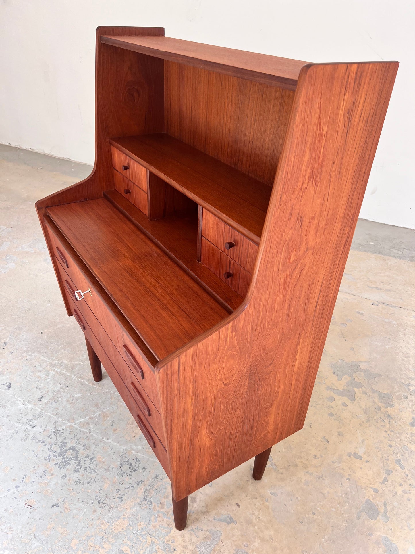 Vintage Sekretär aus Teak von Handbjerg Møbelfabrik