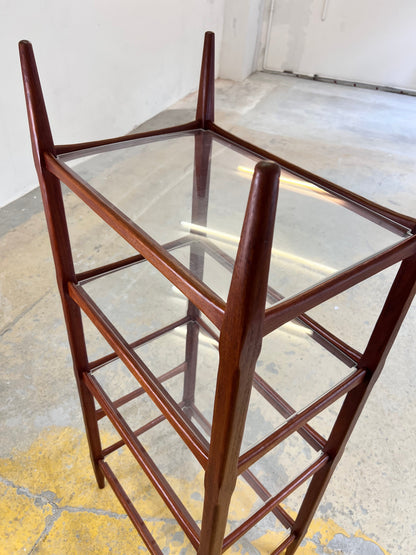 Vintage Regal Teak mit Acrylglasplatten aus Dänemark