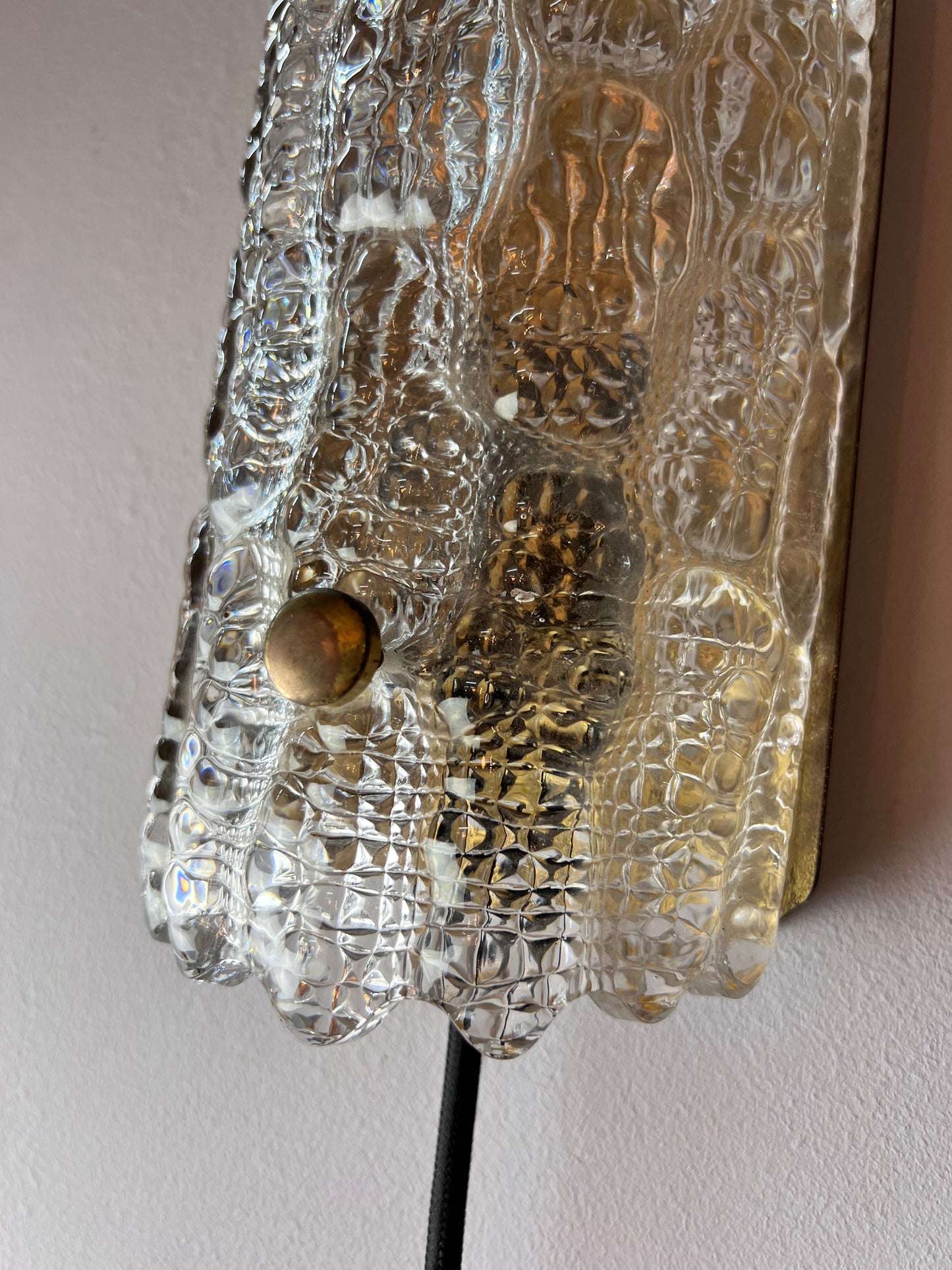 Vintage Wandlampe von Carl Fagerlund für Orrefors