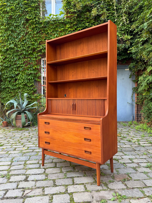 Vintage Sekretär mit Bücherregal von Johannes Sorth für Nexø