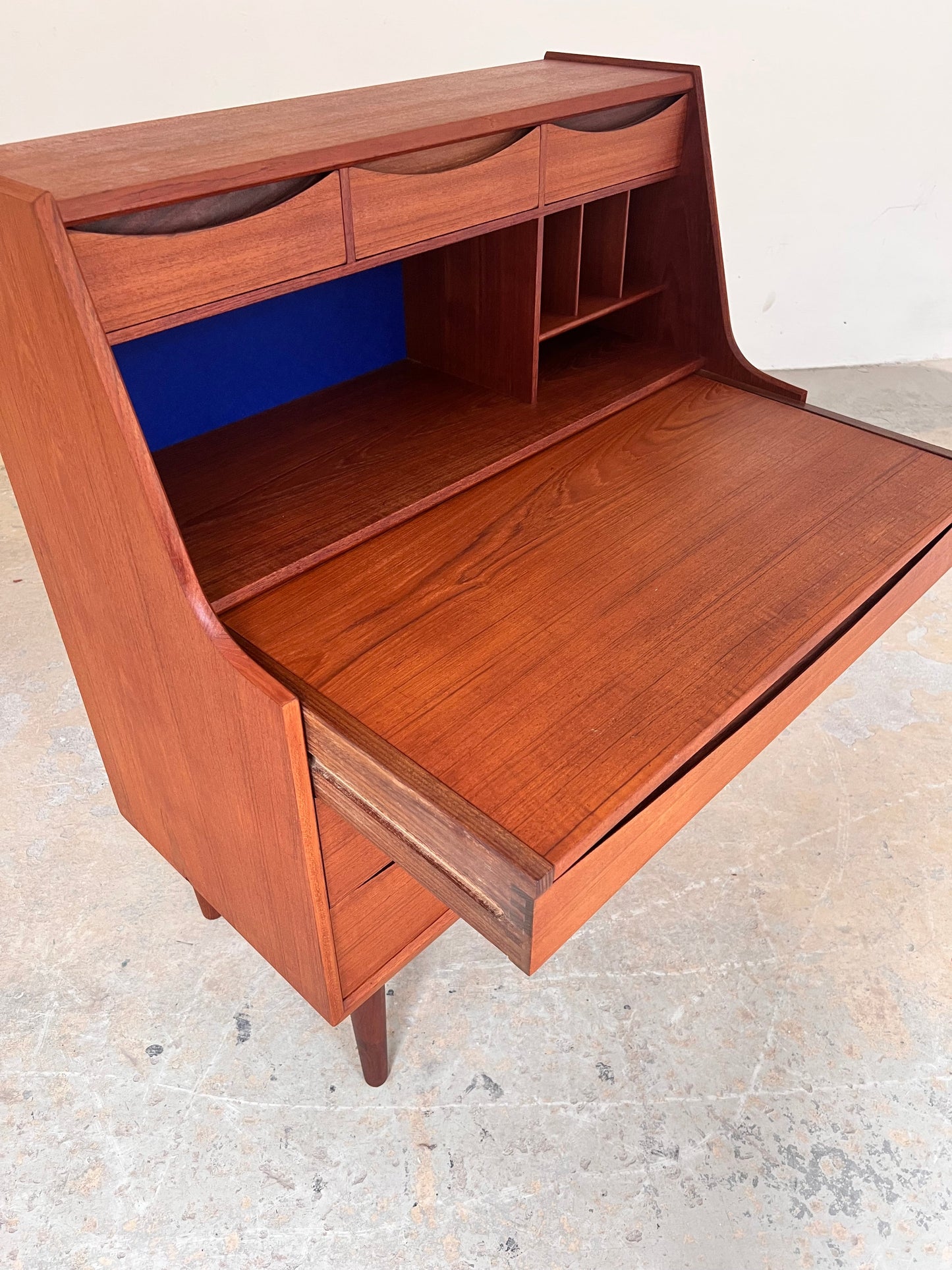 Vintage Sekretär Teak mit Schminktisch und Spiegel aus Dänemark