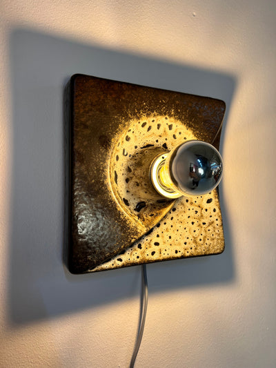 Applique murale en céramique WGP PAN marron et blanc