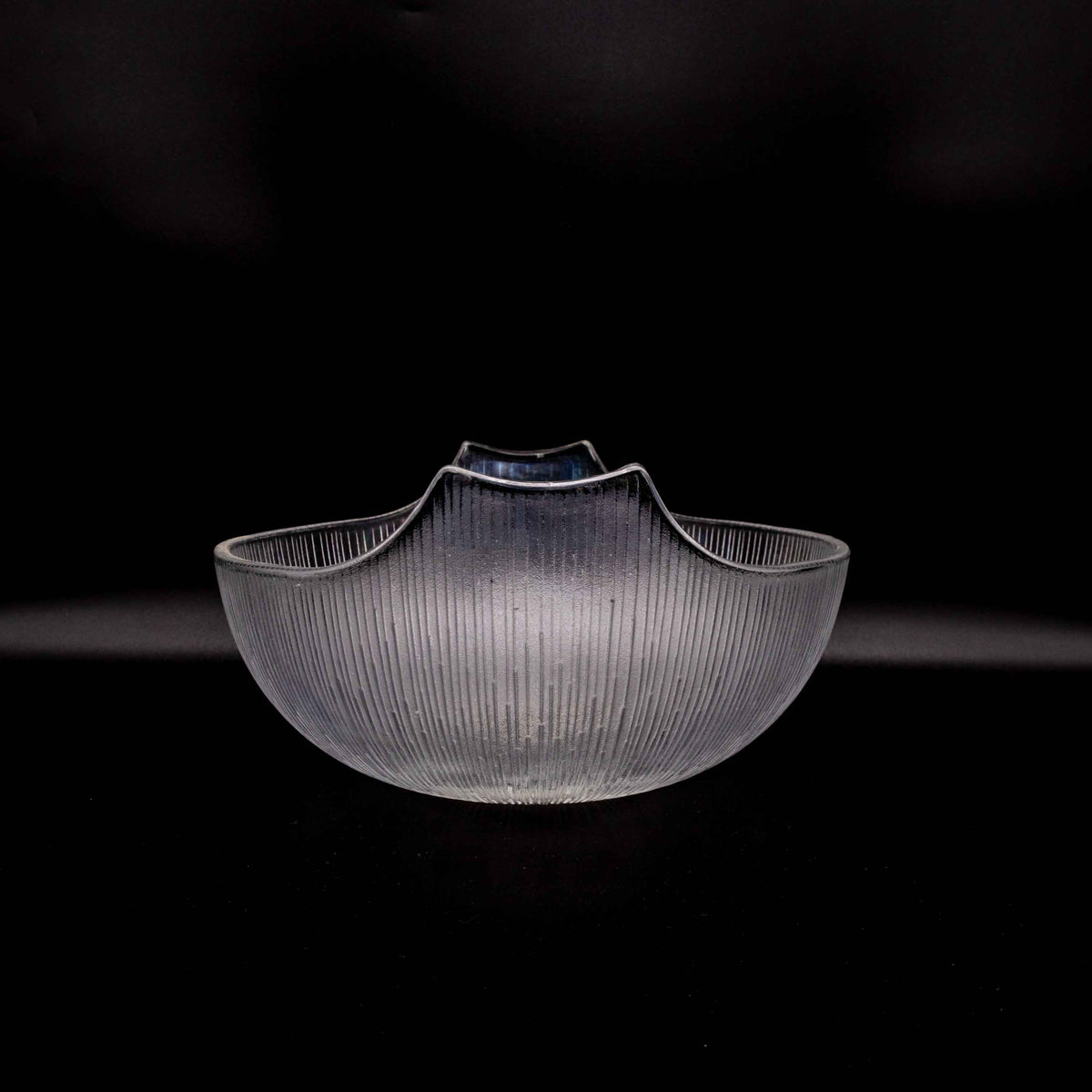Großes 8er Schüssel Set von Hoya Crystal, Einzelansicht große Schüssel, Vorderseite