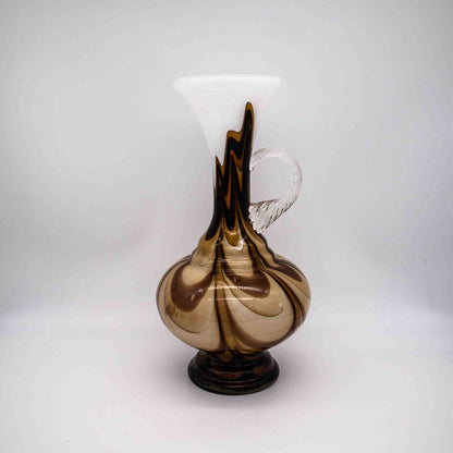 Vintage Krugvase aus Opalglas von V.B. Opaline Florence