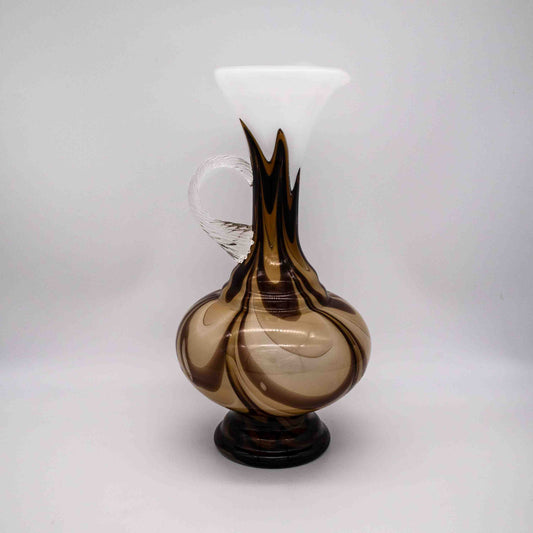 Vintage Krugvase aus Opalglas von V.B. Opaline Florence
