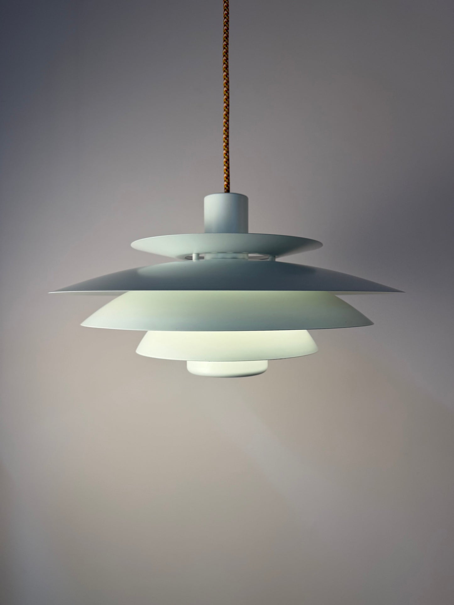 Vintage Lamellenlampe weiß von Top Lamper