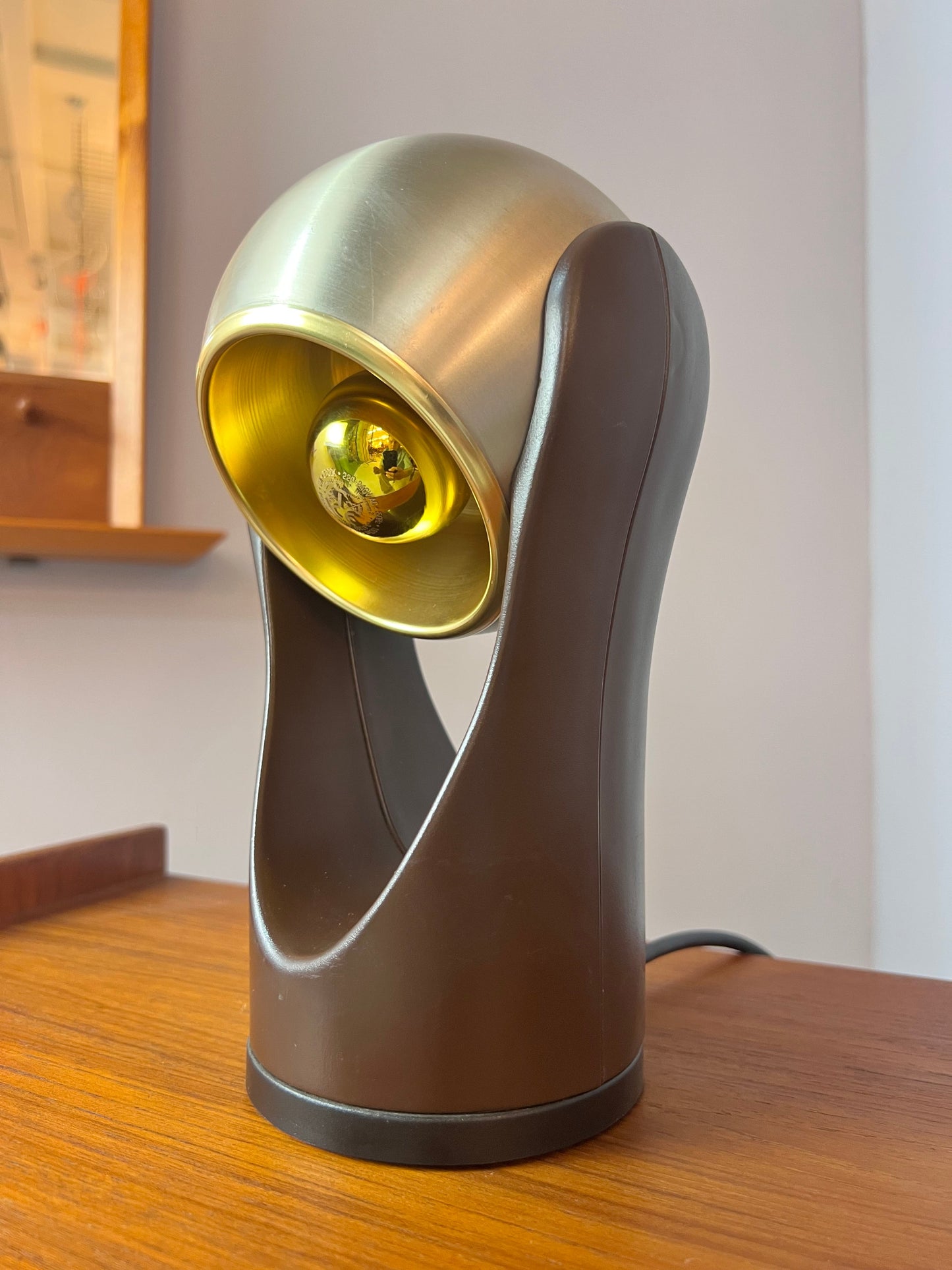 Vintage Touch-Lampe Sensorette silber gold von Insta 70er