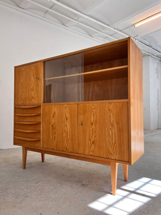 Vintage Highboard Typ 602/G von Franz Ehrlich für Hellerau Esche