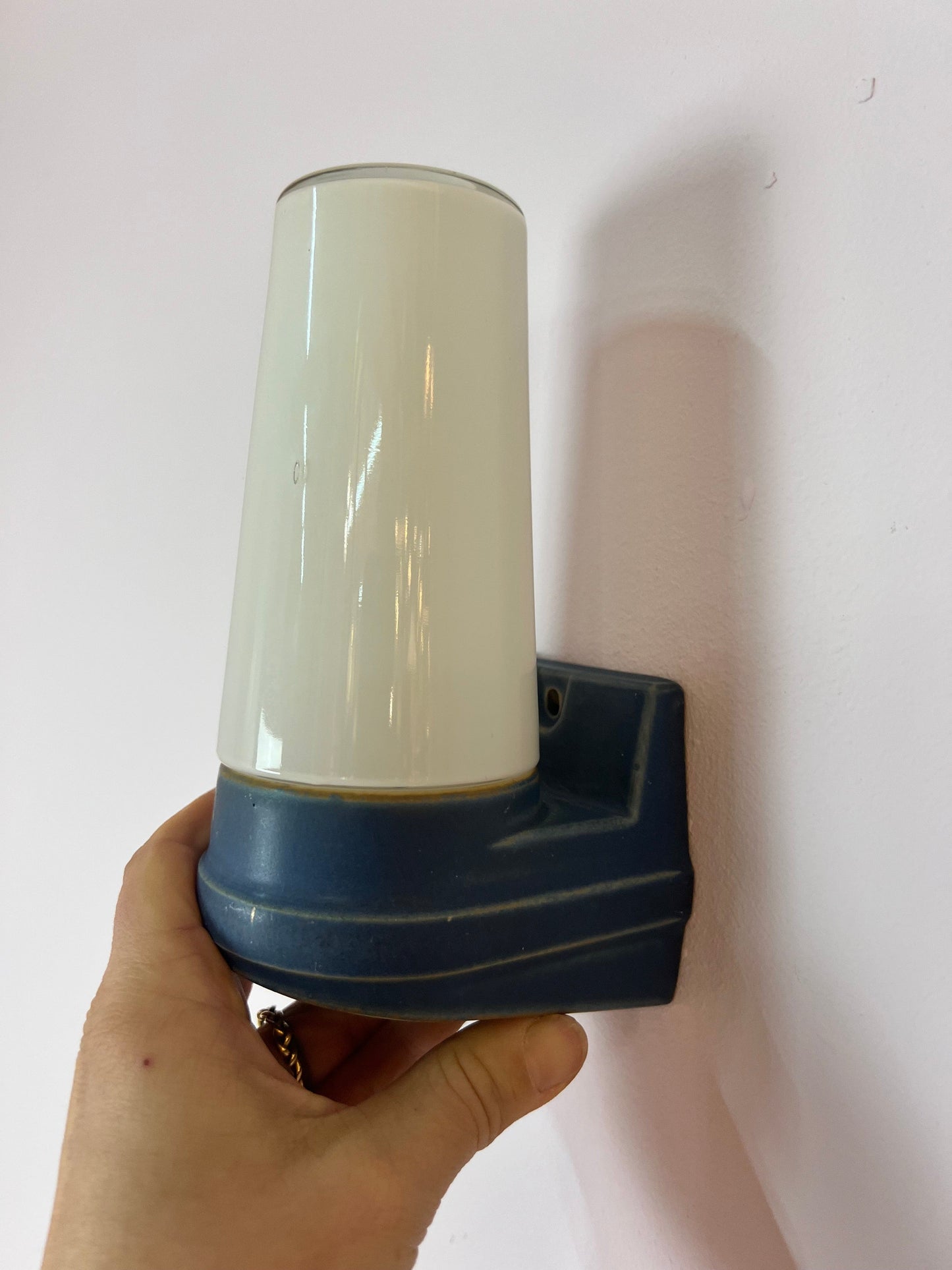 Wandlampe blau von Sigvard Bernadotte für Ifö