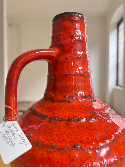 Vintage vase "1007" Fat Lava by Heinz Siery for Carstens Keramik West Germany