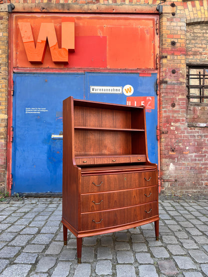 Bücherregal mit Sekretär und Kommode Teak Dänemark