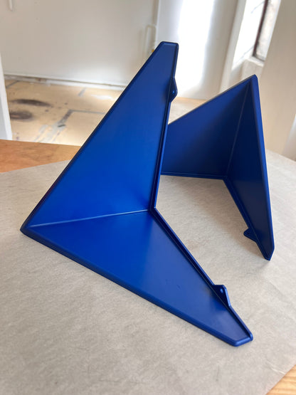 Étagère vintage « Papillon » bleue par Paul Cadovius, lot de 2