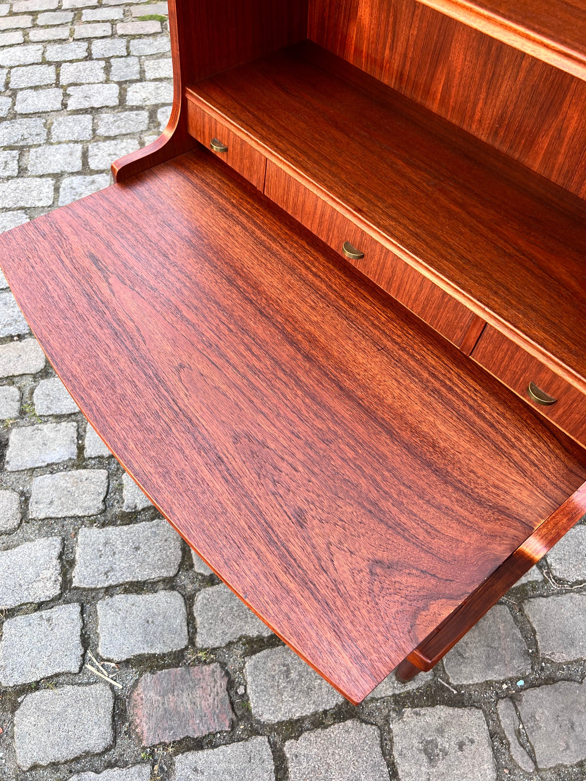 Bücherregal mit Sekretär und Kommode Teak Dänemark