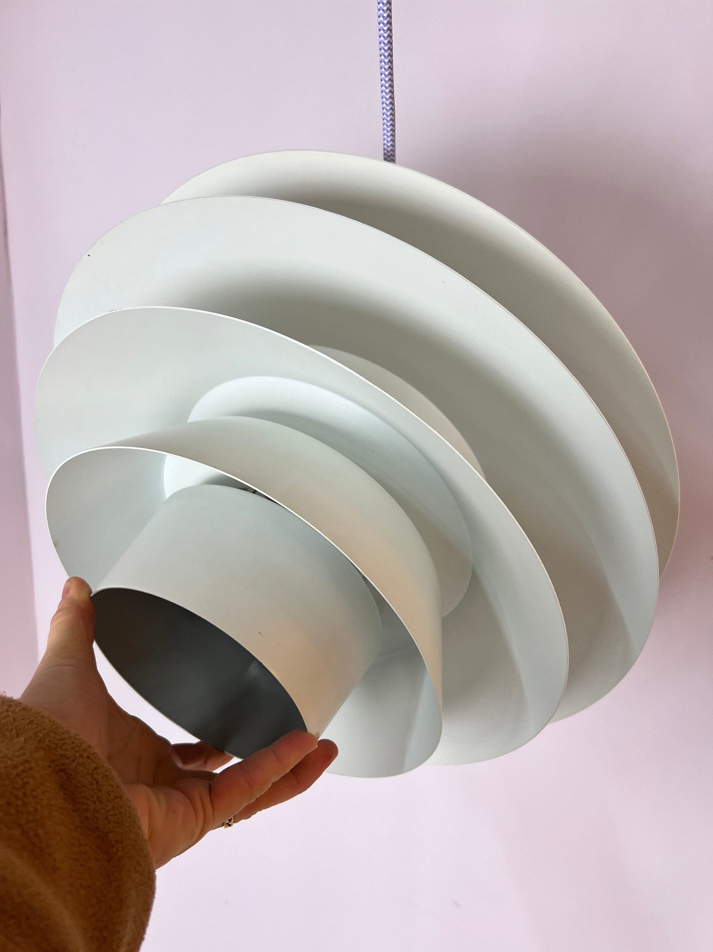 Lampe à lattes 'Verona' de Svend Middelboe pour Nordisk Solar