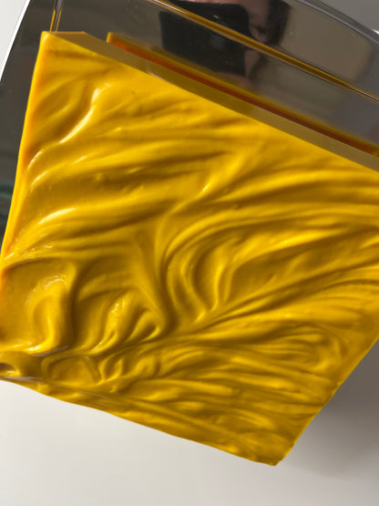 Wandlampe gelb Chrom von Uwe Mersch