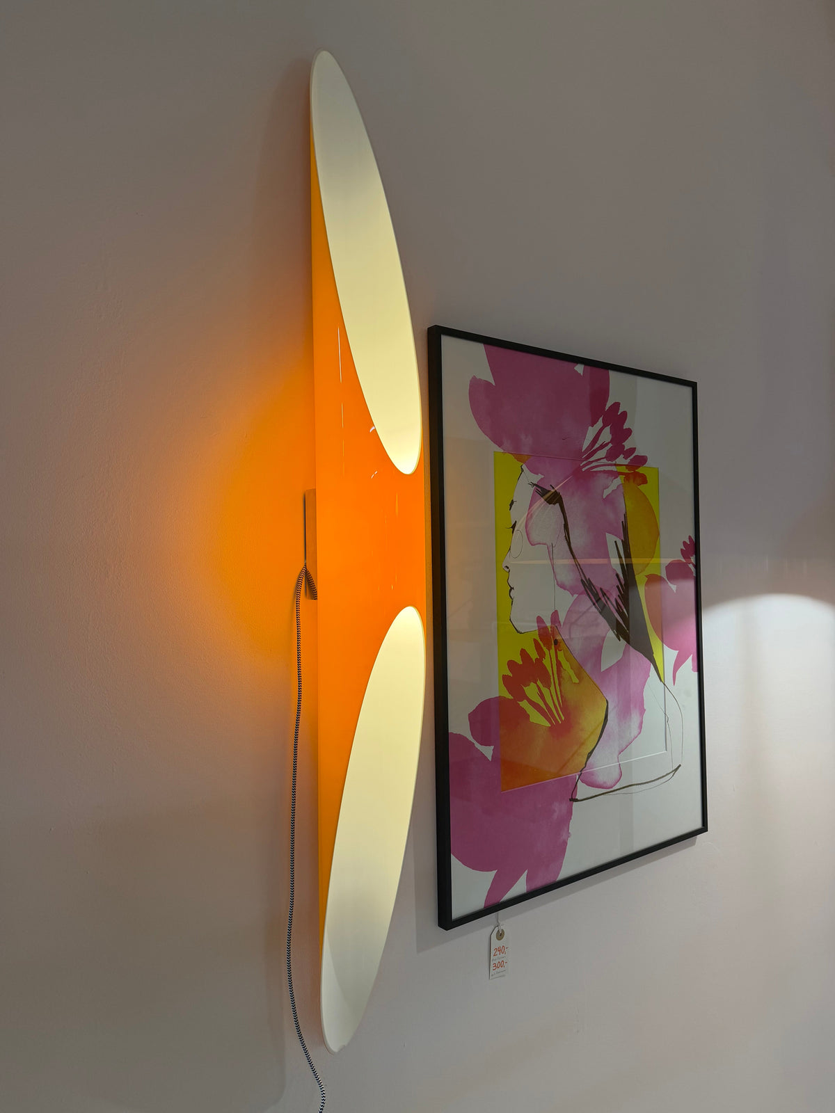 Wandlampe Shakti Wall Fix von Marzio Rusconi Clerici für Kundalini, Orange