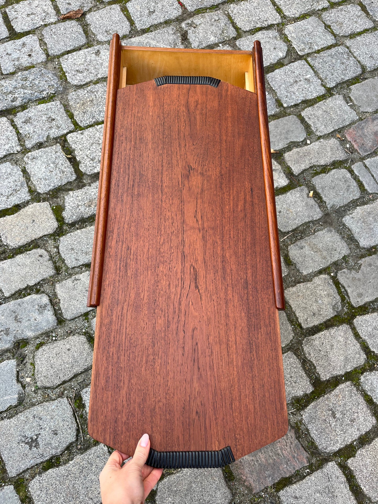 Beistelltisch Nähkasten Teak aus Dänemark