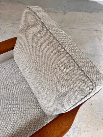 Vintage Sessel aus Teak und Wolle aus Dänemark