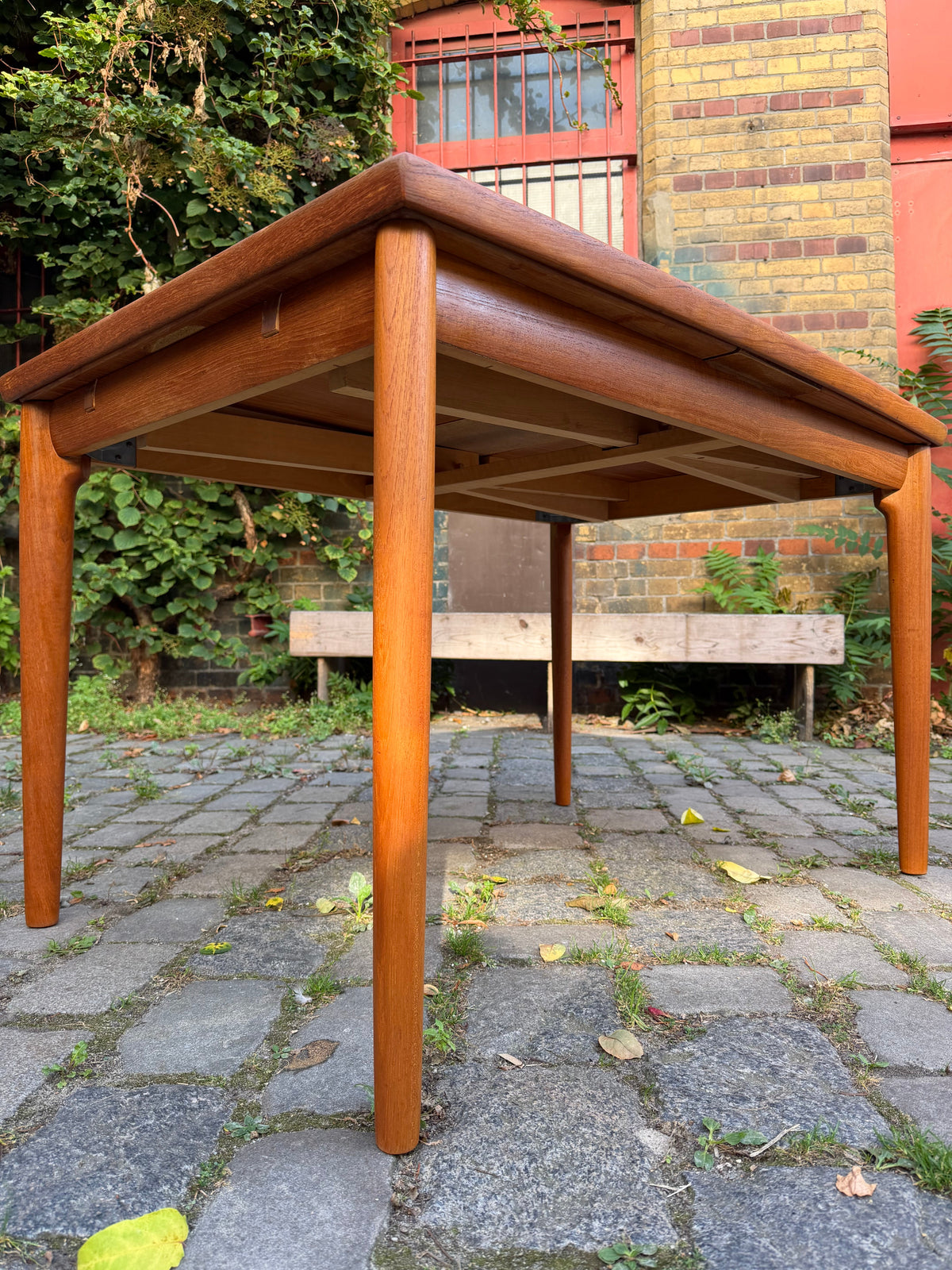 Vintage Esstisch Teak ausziehbar von Grete Jalk für Glostrup