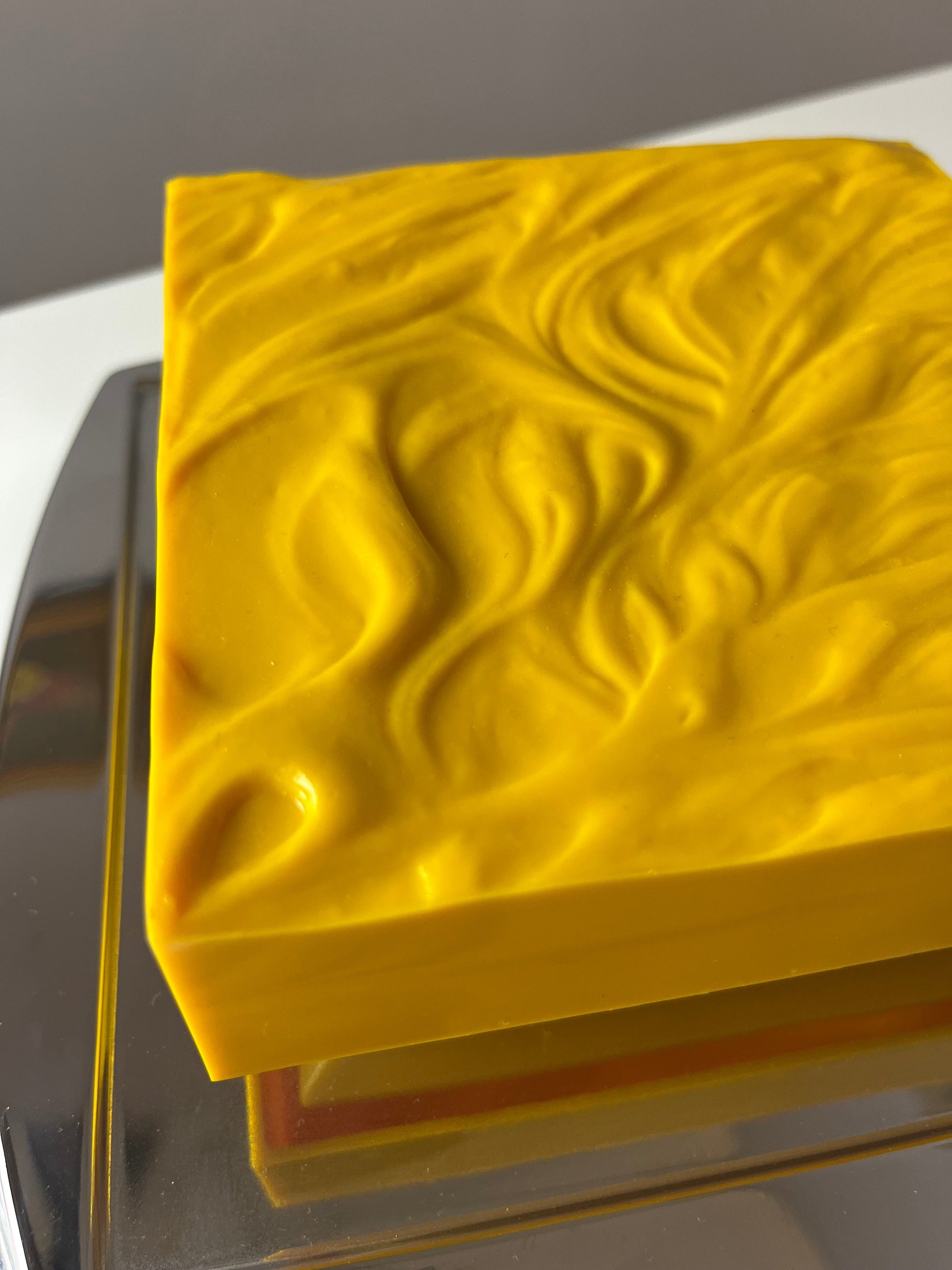 Wandlampe gelb Chrom von Uwe Mersch