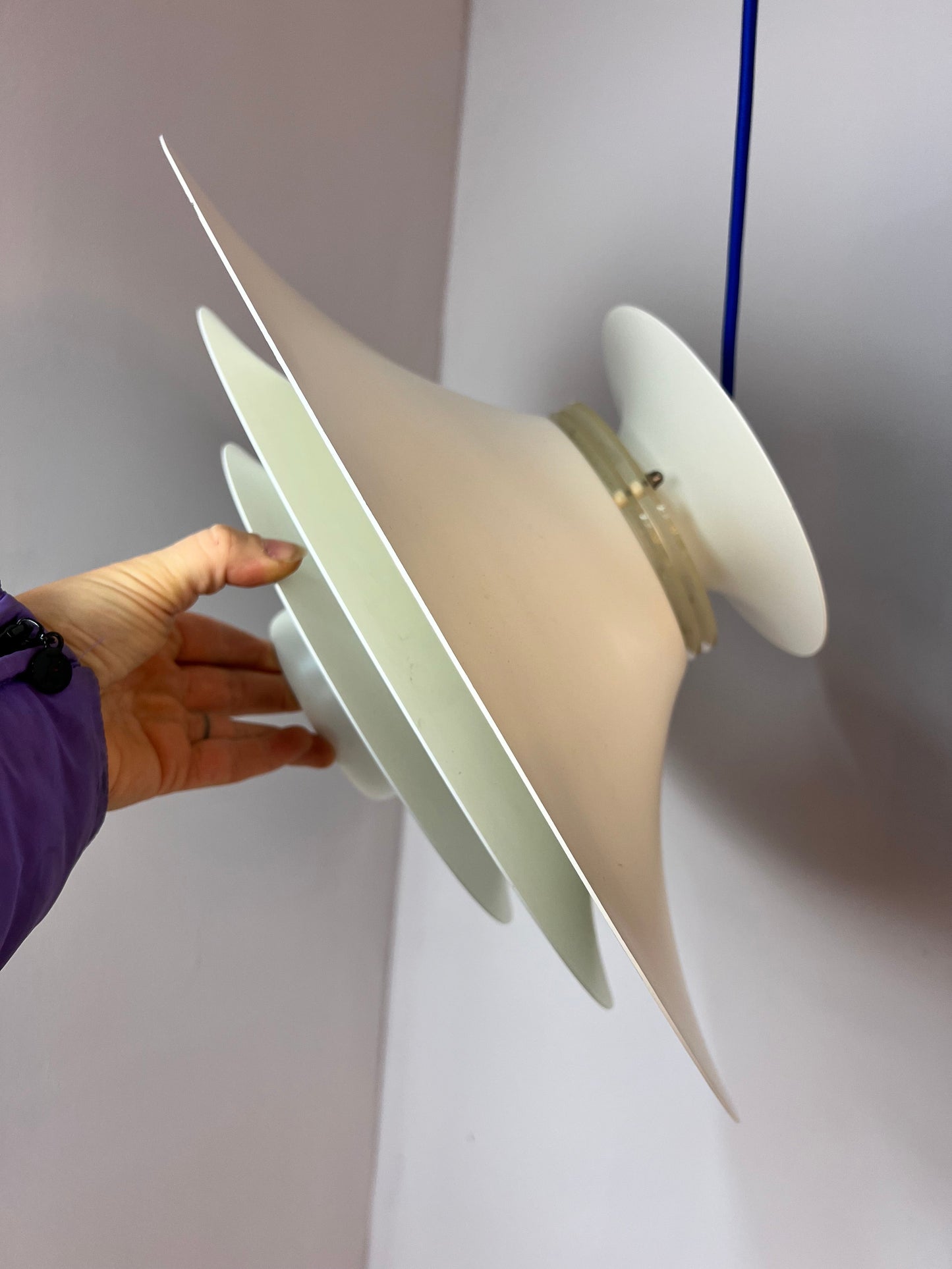 Lamellenlampe weiß von Jeka