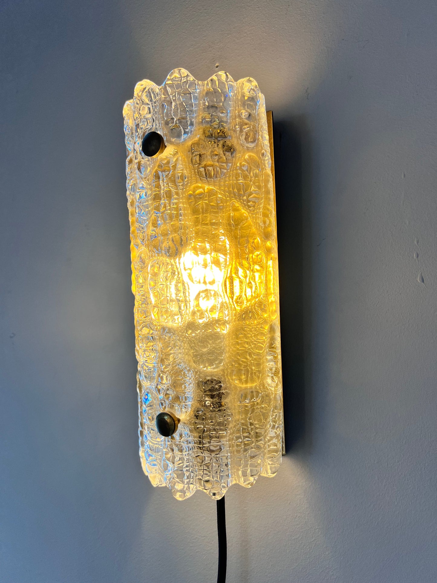 Vintage Wandlampe von Carl Fagerlund für Orrefors