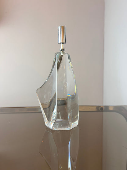 Vintage Kerzenständer Iceberg Glas von Daum Nancy