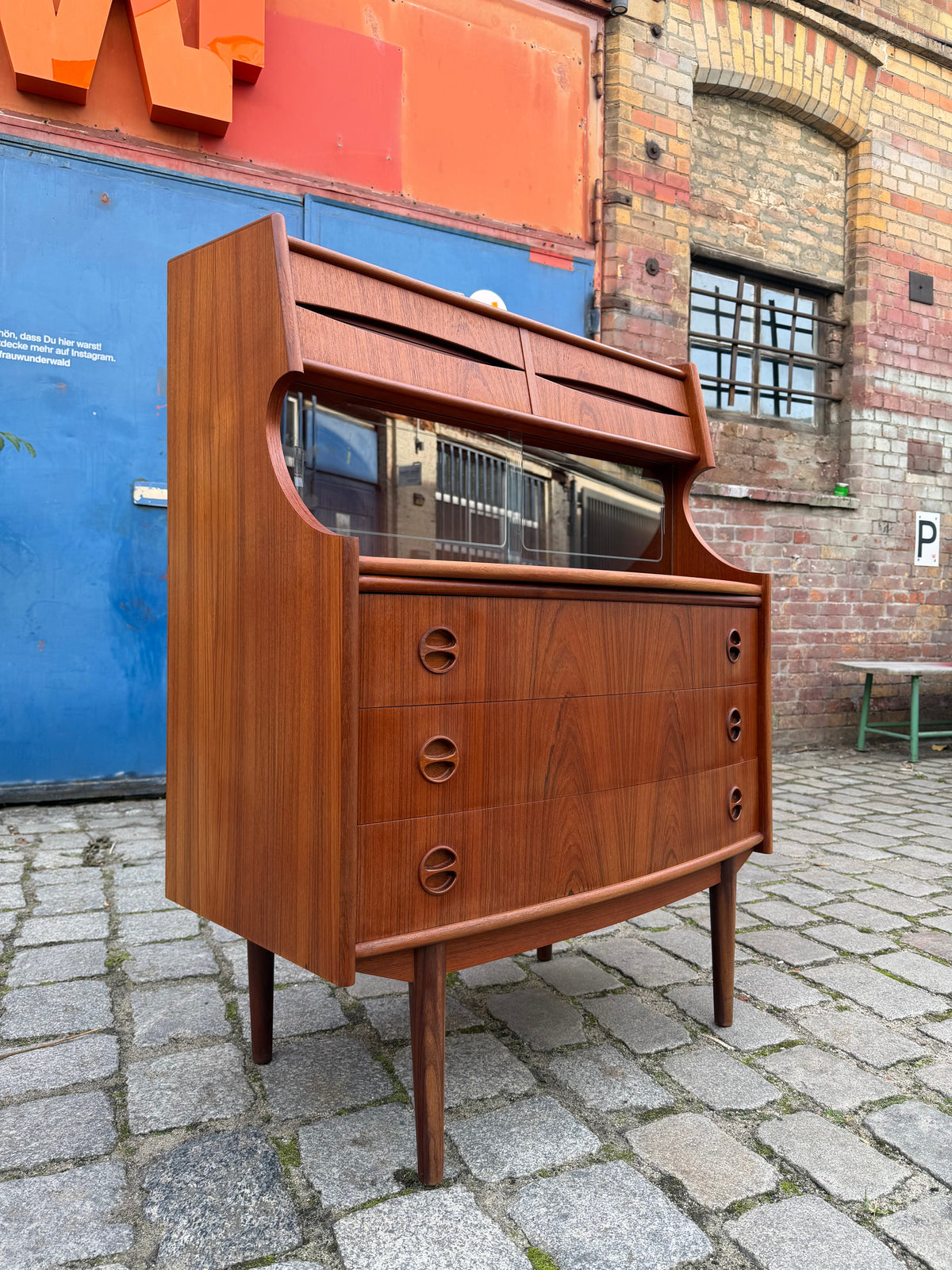 Sekretär Teak von Gunnar Falsig für Holstebro Møbelfabrik