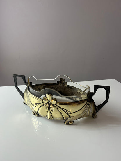 Vintage Jardiniere Kleeblatt von Metallwarenfabrik Hans Peter aus 1908