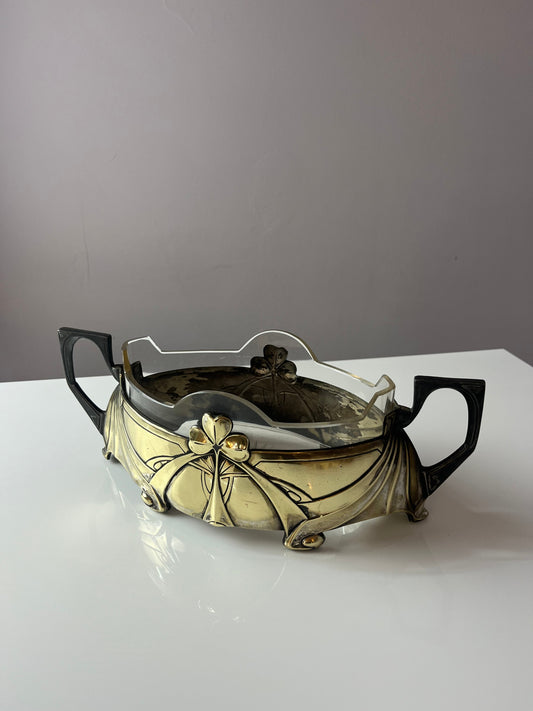 Vintage Jardiniere Kleeblatt von Metallwarenfabrik Hans Peter aus 1908