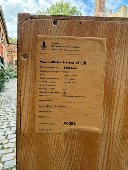 Vintage Schrank Typ 602/B Esche von Franz Ehrlich für Hellerau