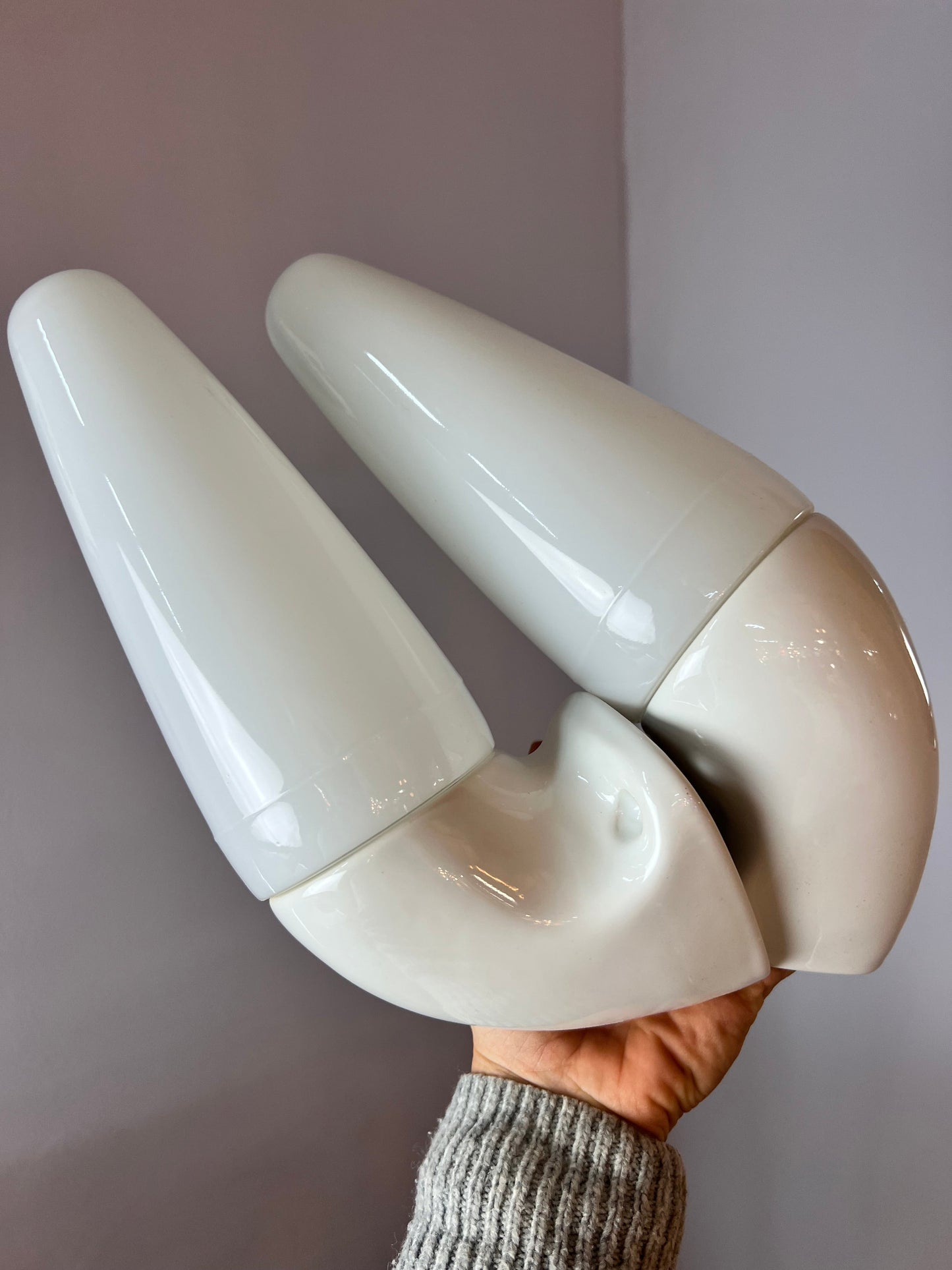 Vintage Wandlampe Modell 6035 von Sigvard Bernadotte für Ifö Set von 2 weiß