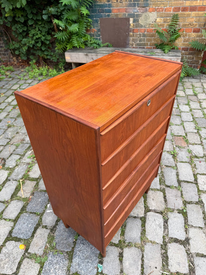 Vintage Kommode Teak Dänemark, 6 Schubladen, Mid-Century