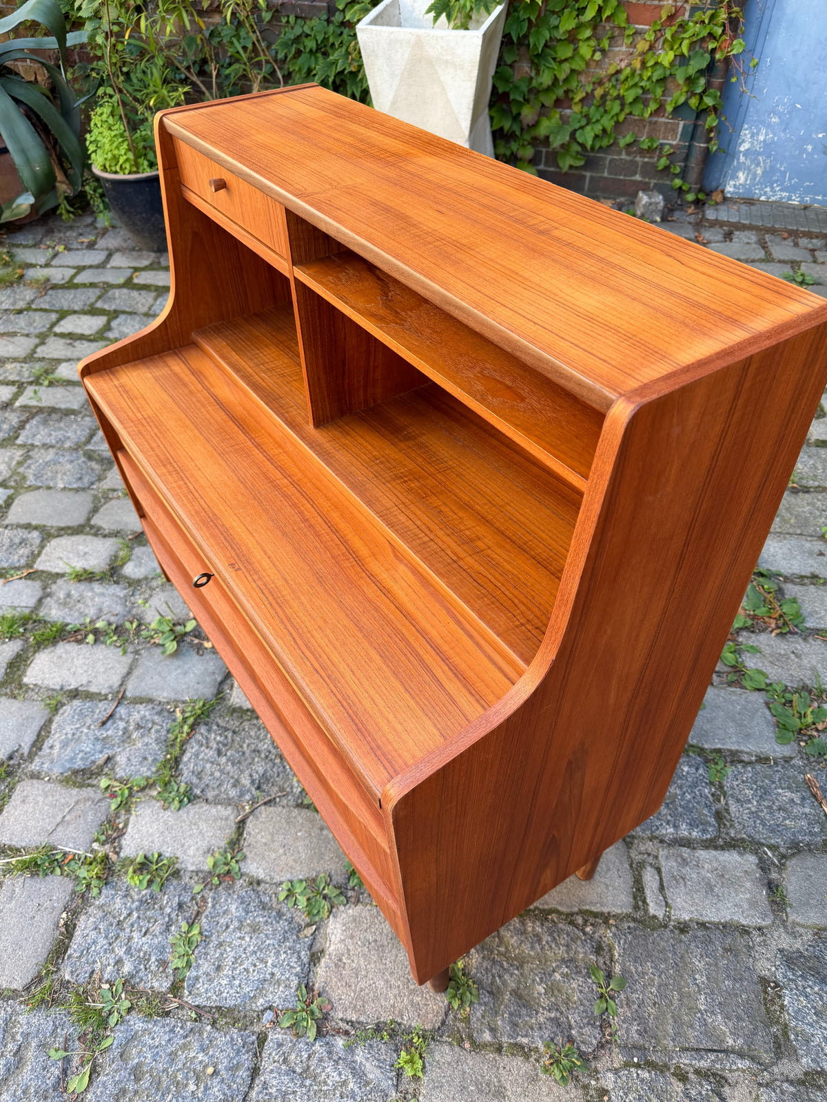 Vintage Sekretär Teak mit Spiegel aus Dänemark