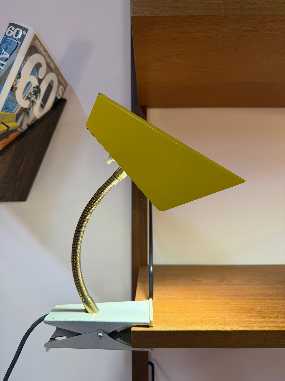Klemmlampe gelb gold von HOSO (Hoffmeister und Sohn)