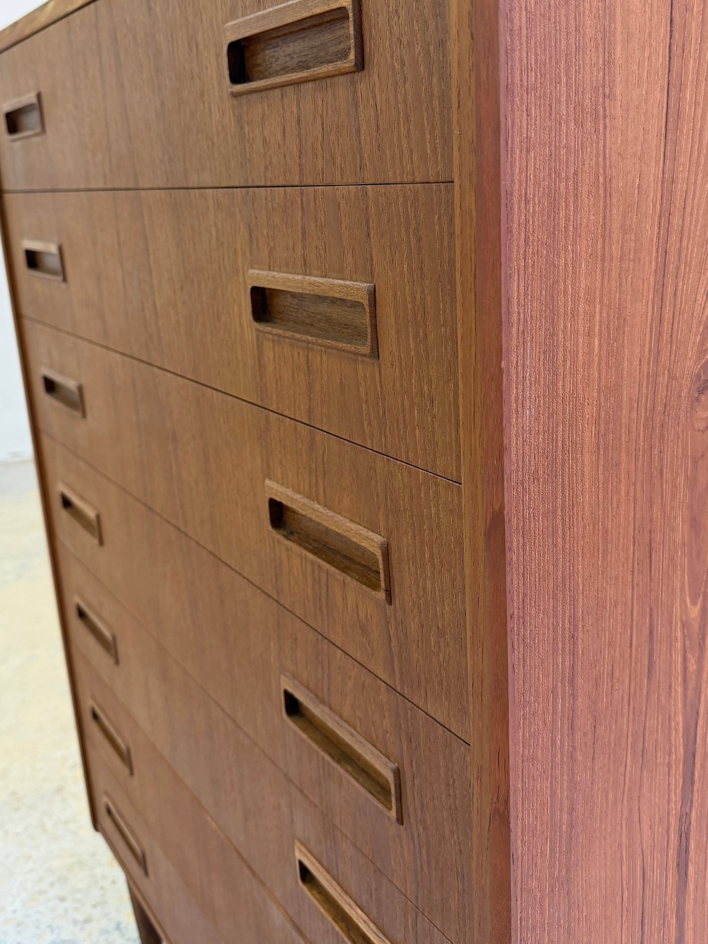 Vintage Kommode aus Teak, Dänemark, 7 Schubladen