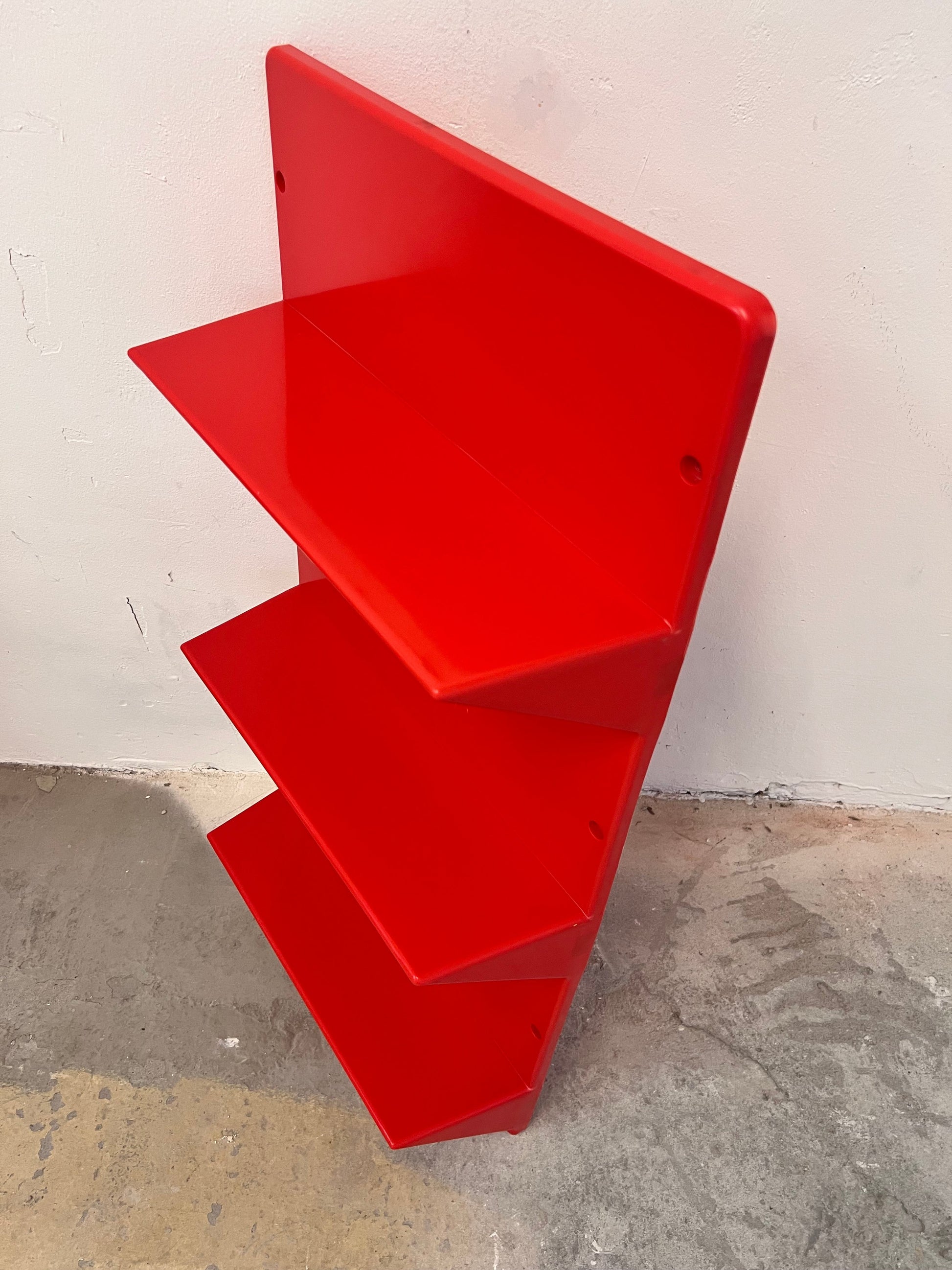 Vintage Wandregal Kämpe von Niels Gammelgaard für IKEA rot