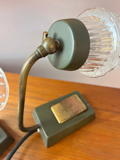 Lampe de table vintage années 50, lot de 2