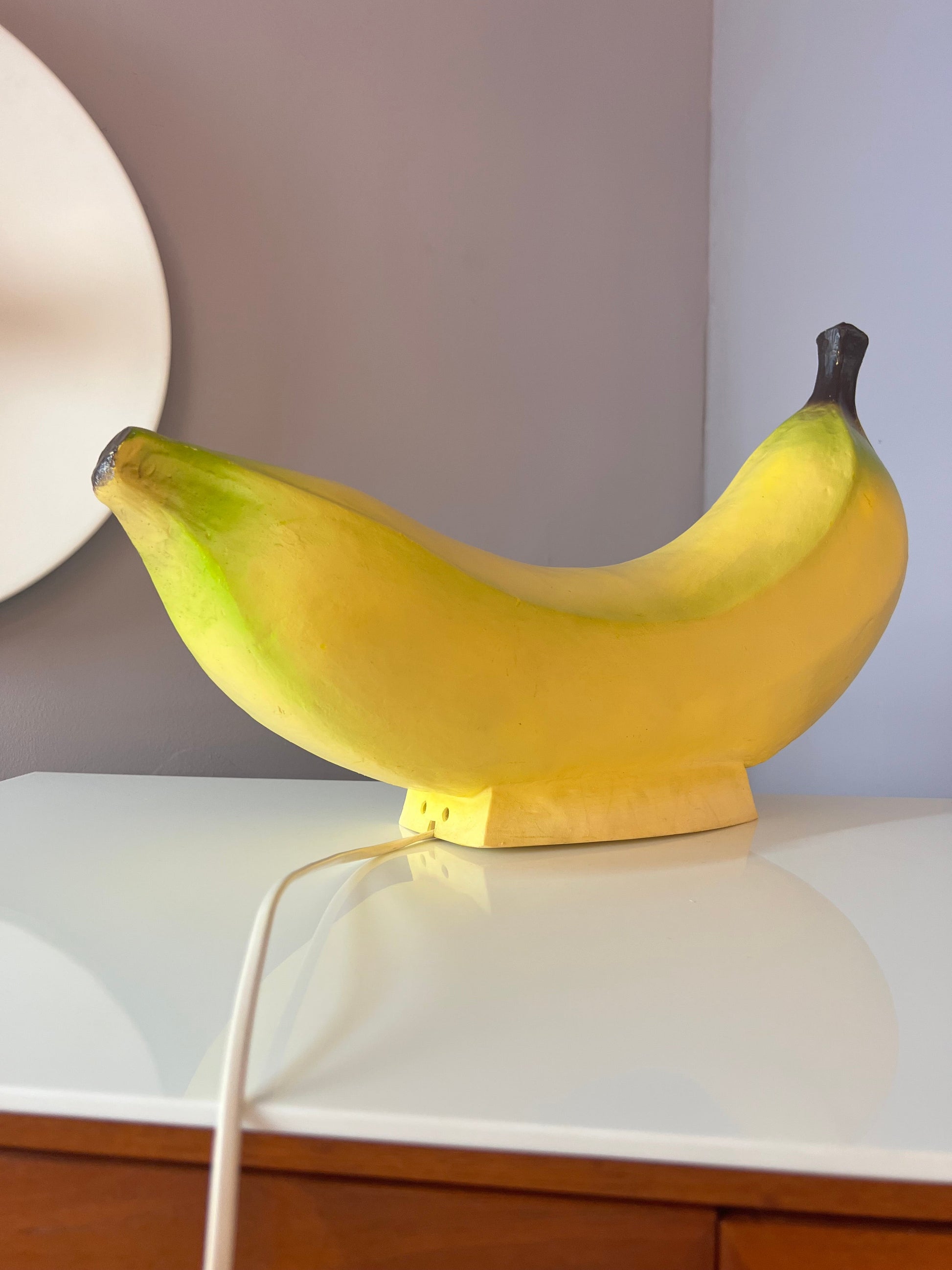 Vintage Tischlampe Banane von Heico 70er West Germany