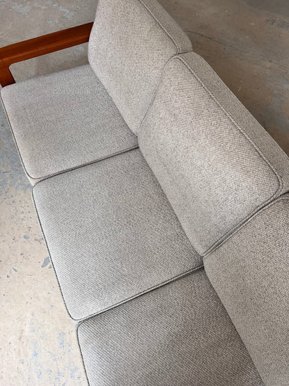 Vintage Sofa Teak und Wolle aus Dänemark