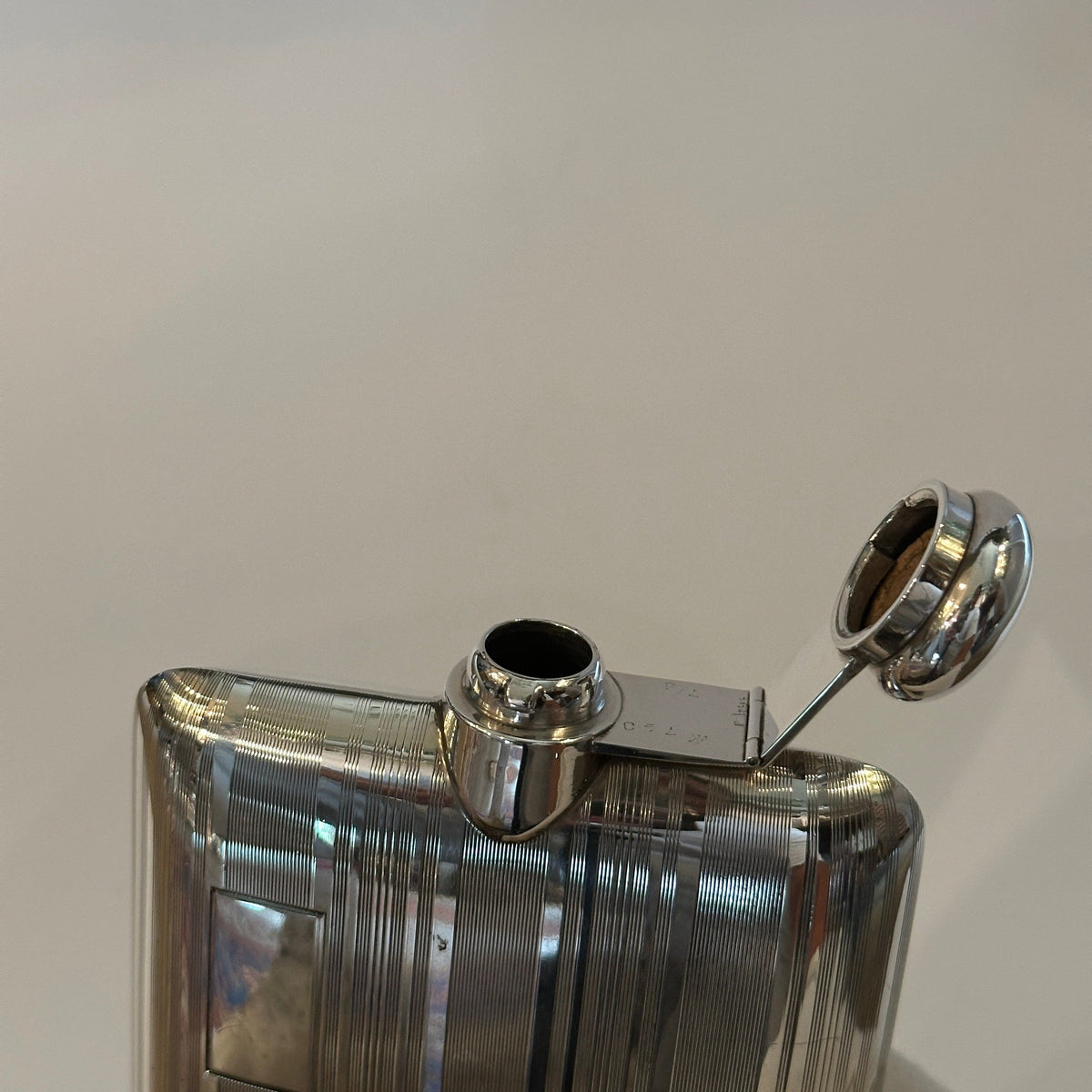 Vintage Flachmann Sterling Silber von Cartier
