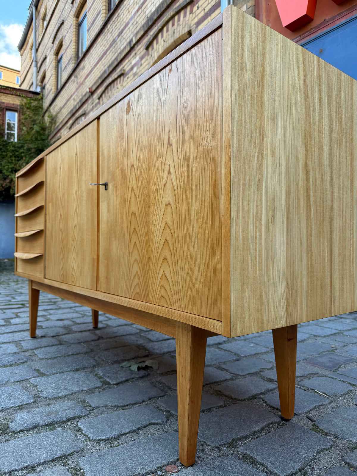Vintage Sideboard Typ 602/K Esche von Franz Ehrlich für Hellerau