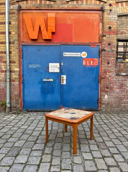 Vintage Couchtisch Teak Fliese von Tue Poulsen für Haslev